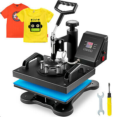 Heat Press 12" X 10" T-shirts Sublimation Transfer Machine 360 Degree Swing Away